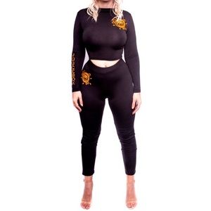 top and leggings- comes in black or white